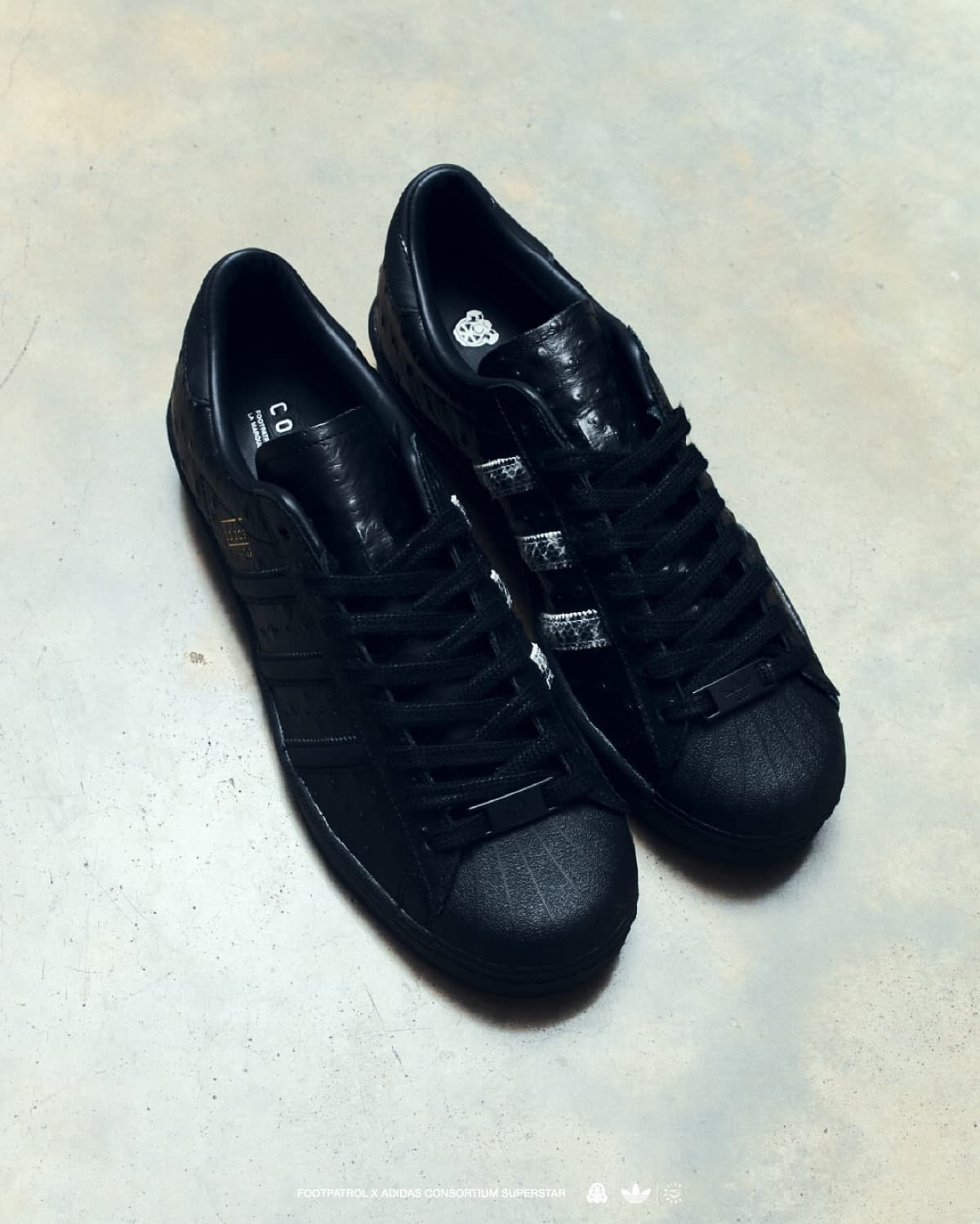 Footpatrol x adidas Consortium Superstar Black 2025 15