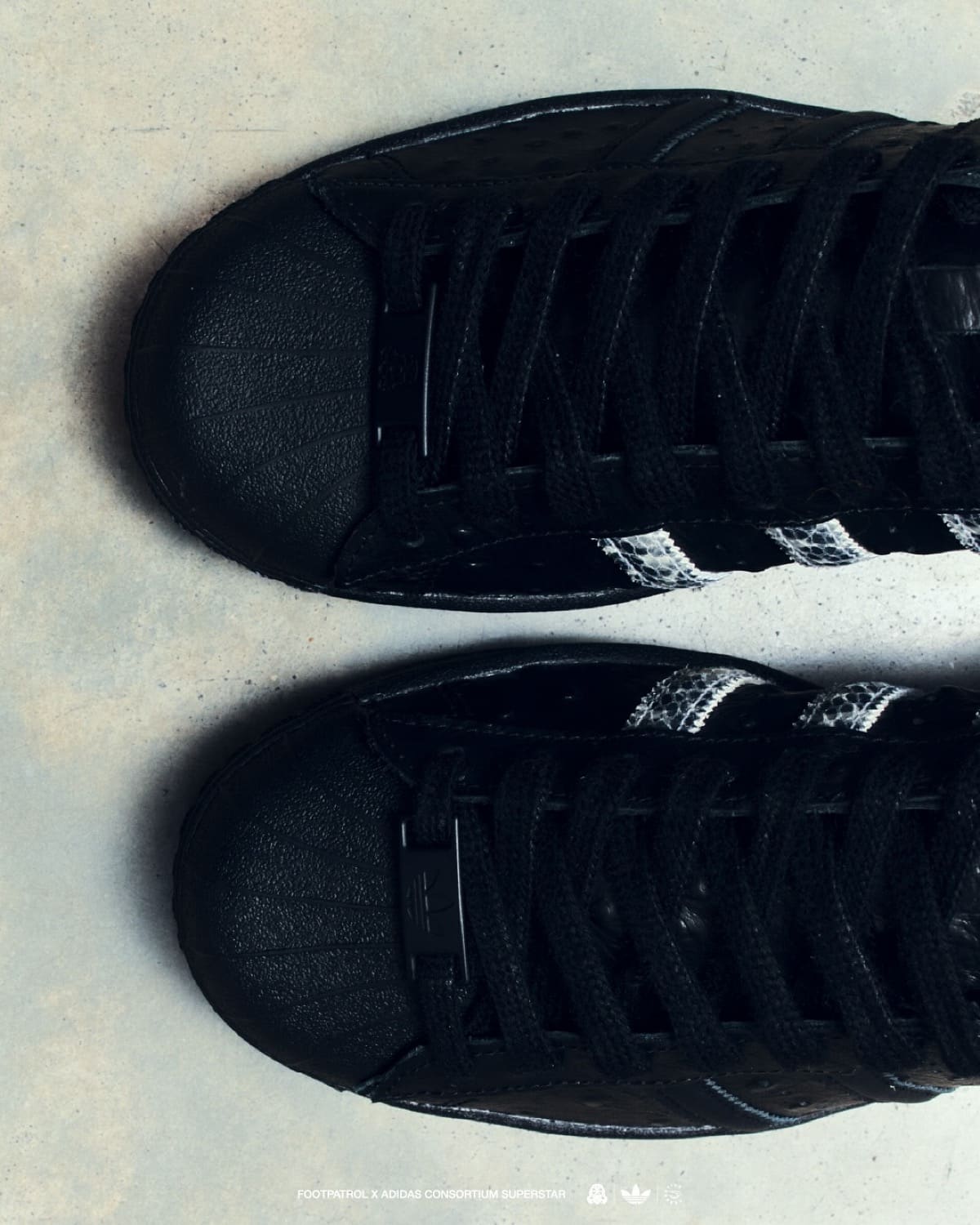 Footpatrol x adidas Consortium Superstar Black 2025 17