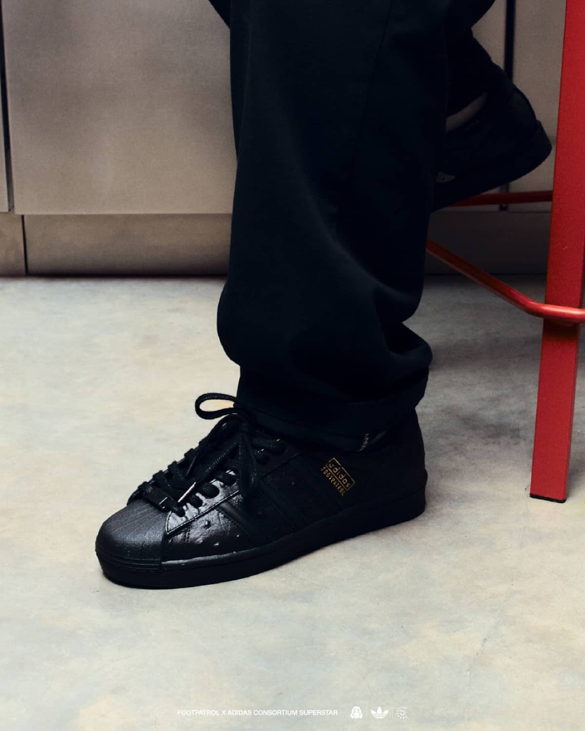 Footpatrol x adidas Consortium Superstar Black 2025 2