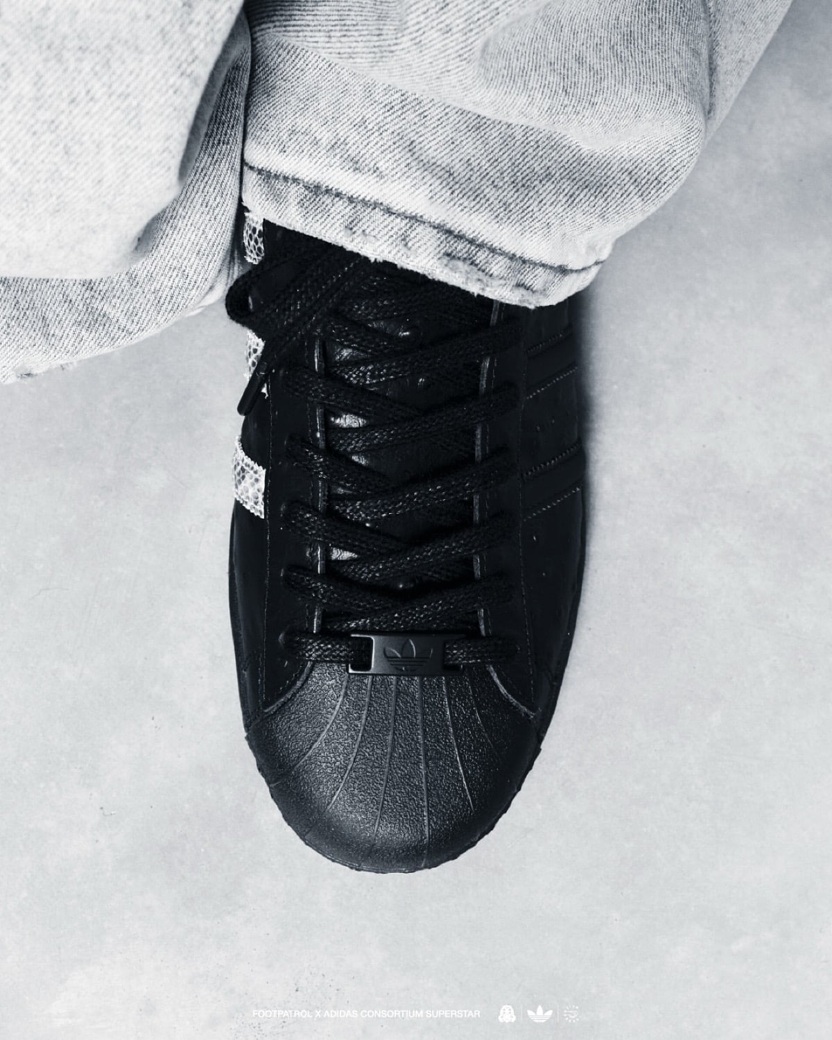 Footpatrol x adidas Consortium Superstar Black 2025 6