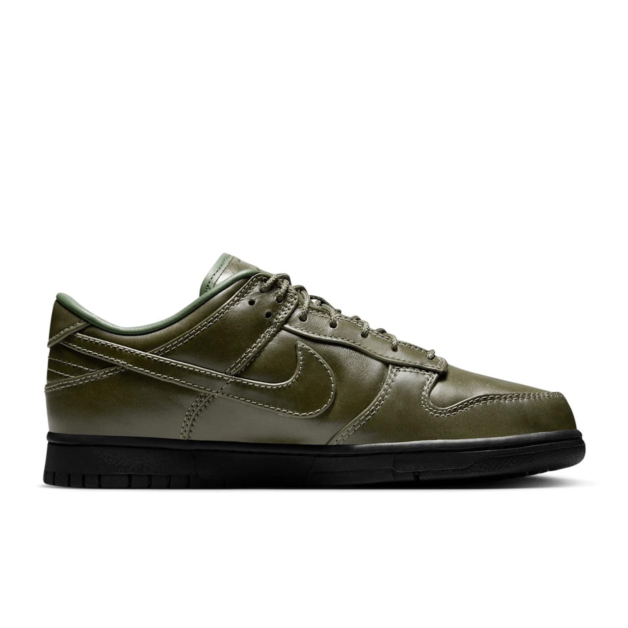 Nike Dunk Low Premium Leather Army Olive IQ3342-300 3