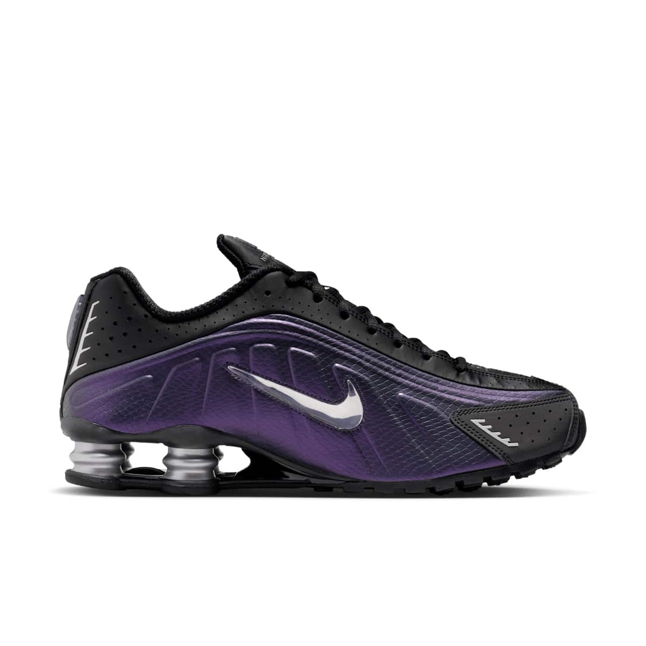 Nike Shox R4 Black Metallic Silver IO4546-002 3