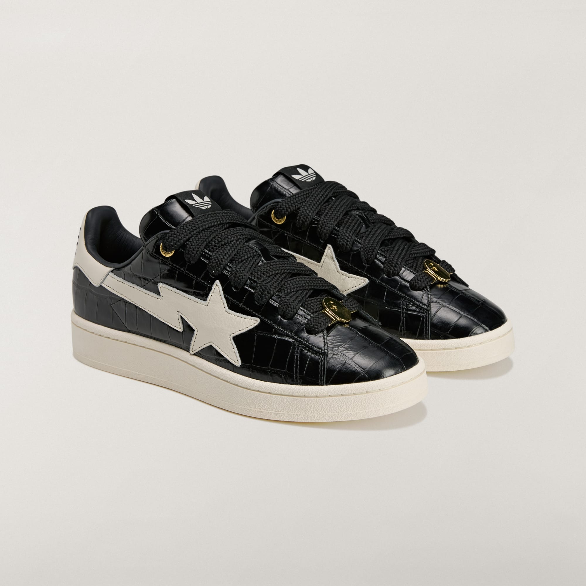 BAPE x adidas Campus 00s Core Black Off White KJ8851 3