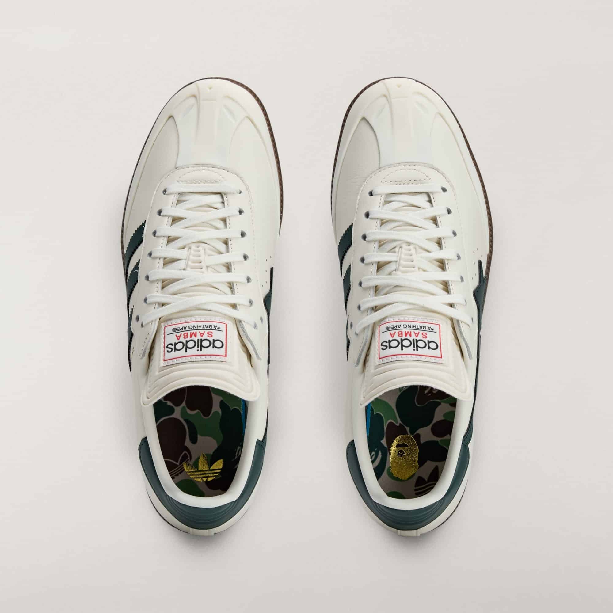 BAPE x adidas Samba Off White Shadow Green KJ8852 5