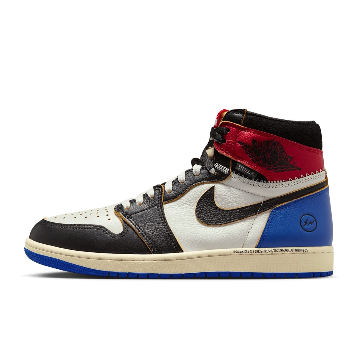 Union x Fragment x Air Jordan 1 Black Varsity Red IO7847-002 2