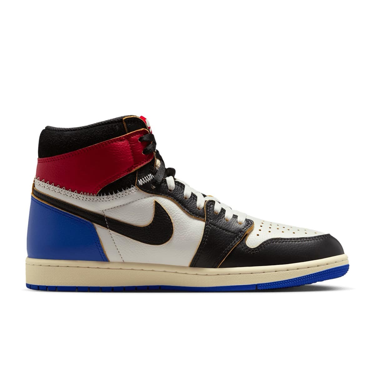 Union x Fragment x Air Jordan 1 Black Varsity Red IO7847-002 3