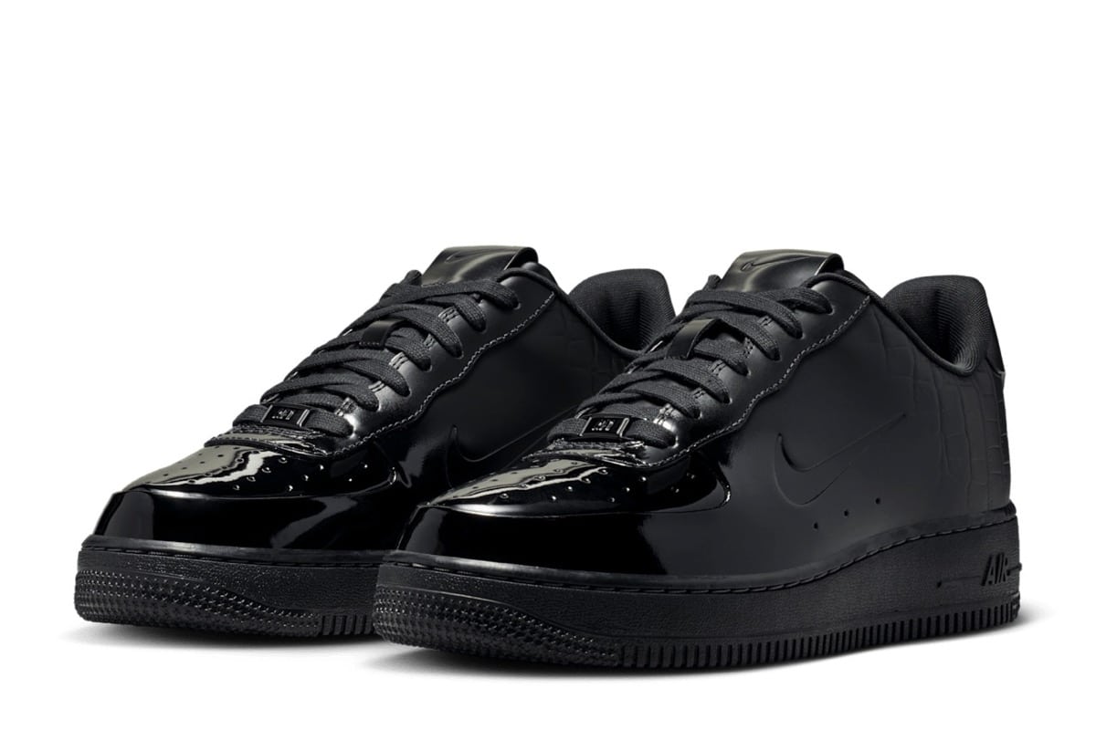 Nike Air Force 1 Low „Made in Italy”: włoski luksus w czerni