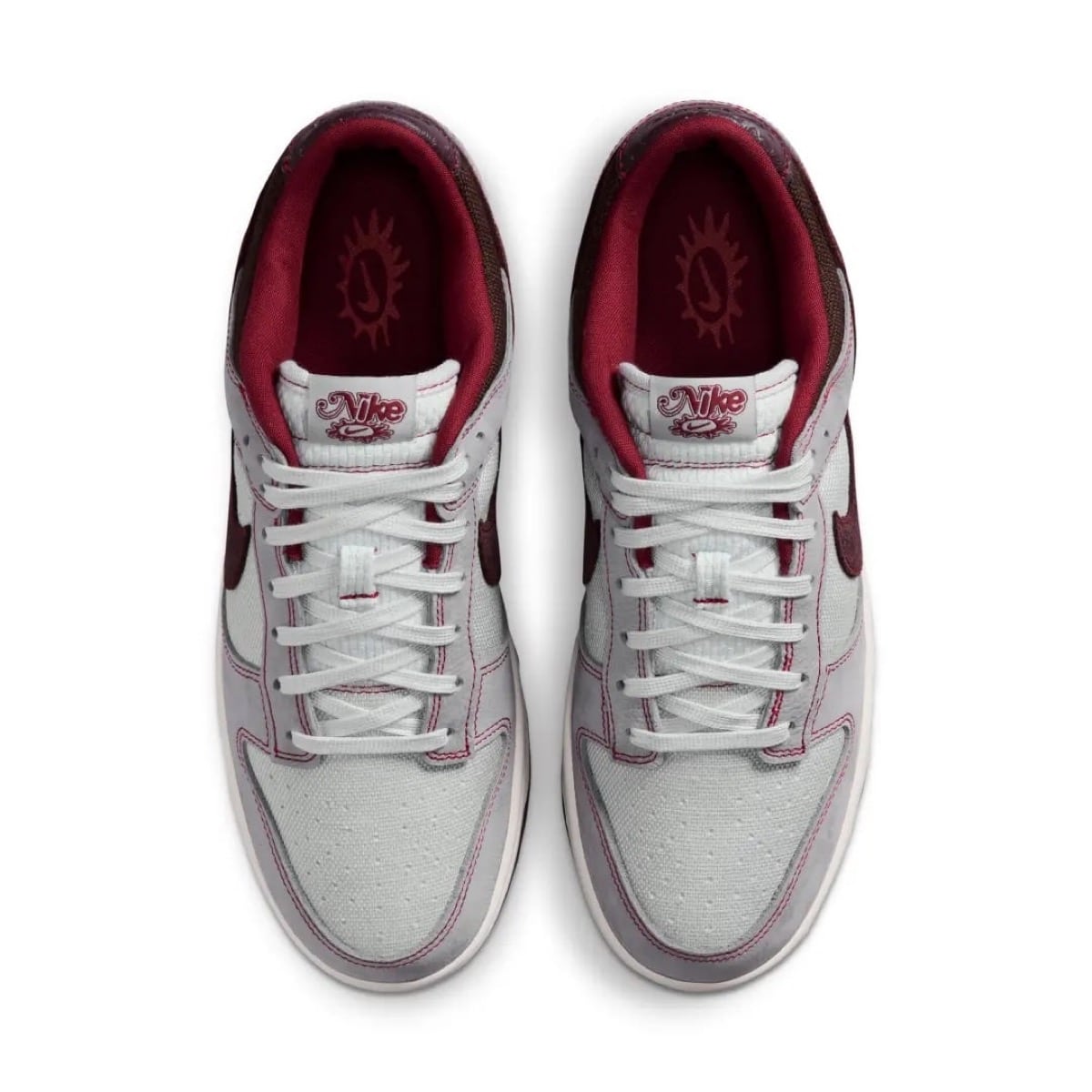 Nike Dunk Low Canvas Pure Platinum Burgundy Crush IH1942-001 5