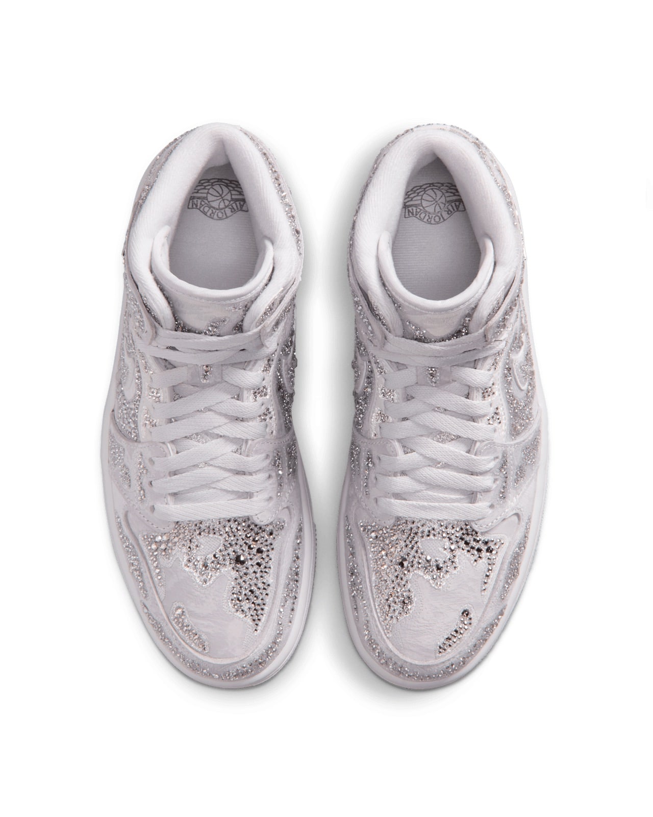 Swarovski x Air Jordan 1 High Vast Grey HF6248-002 5