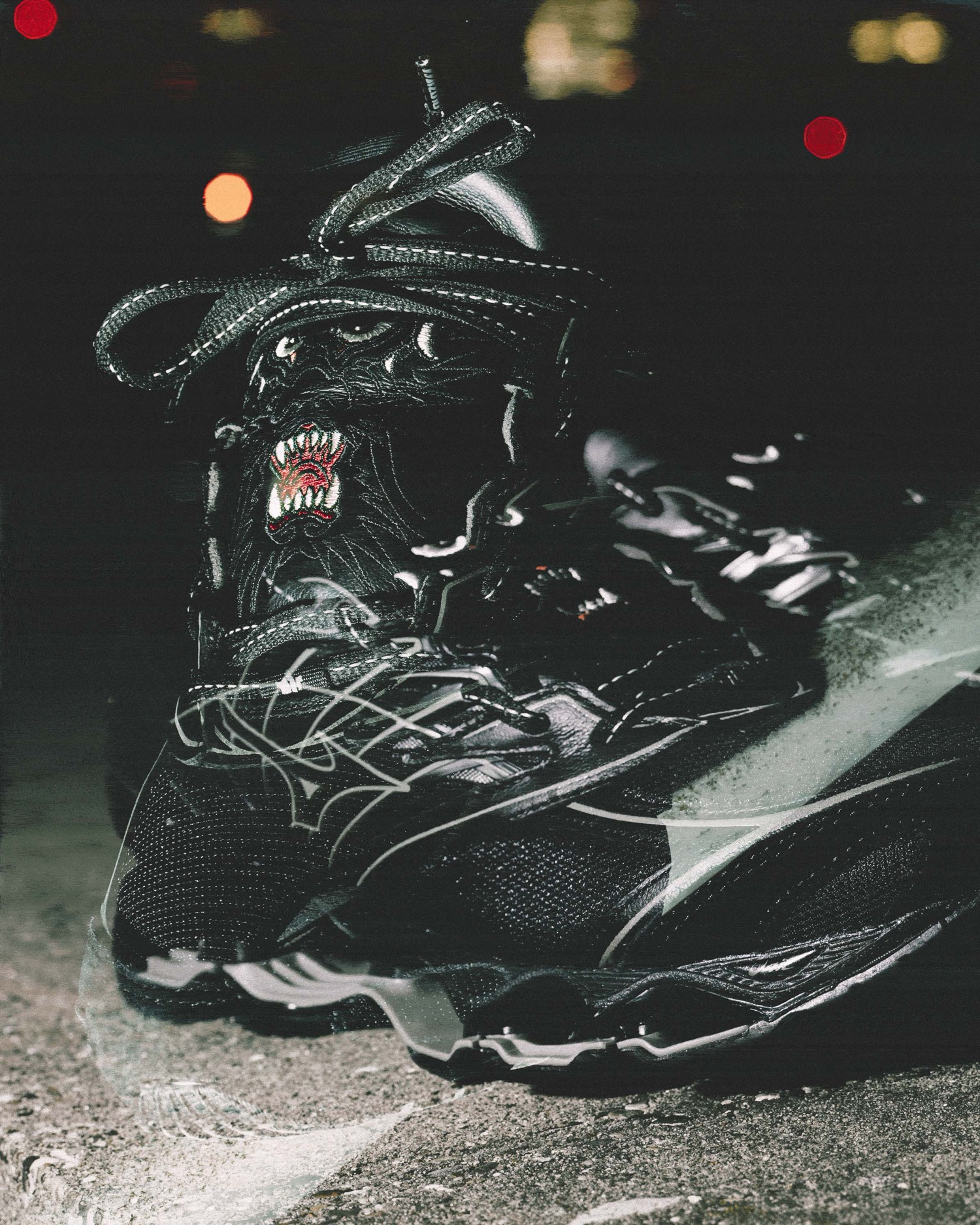maharishi x Mizuno Wave Prophecy LS Black Olive 5