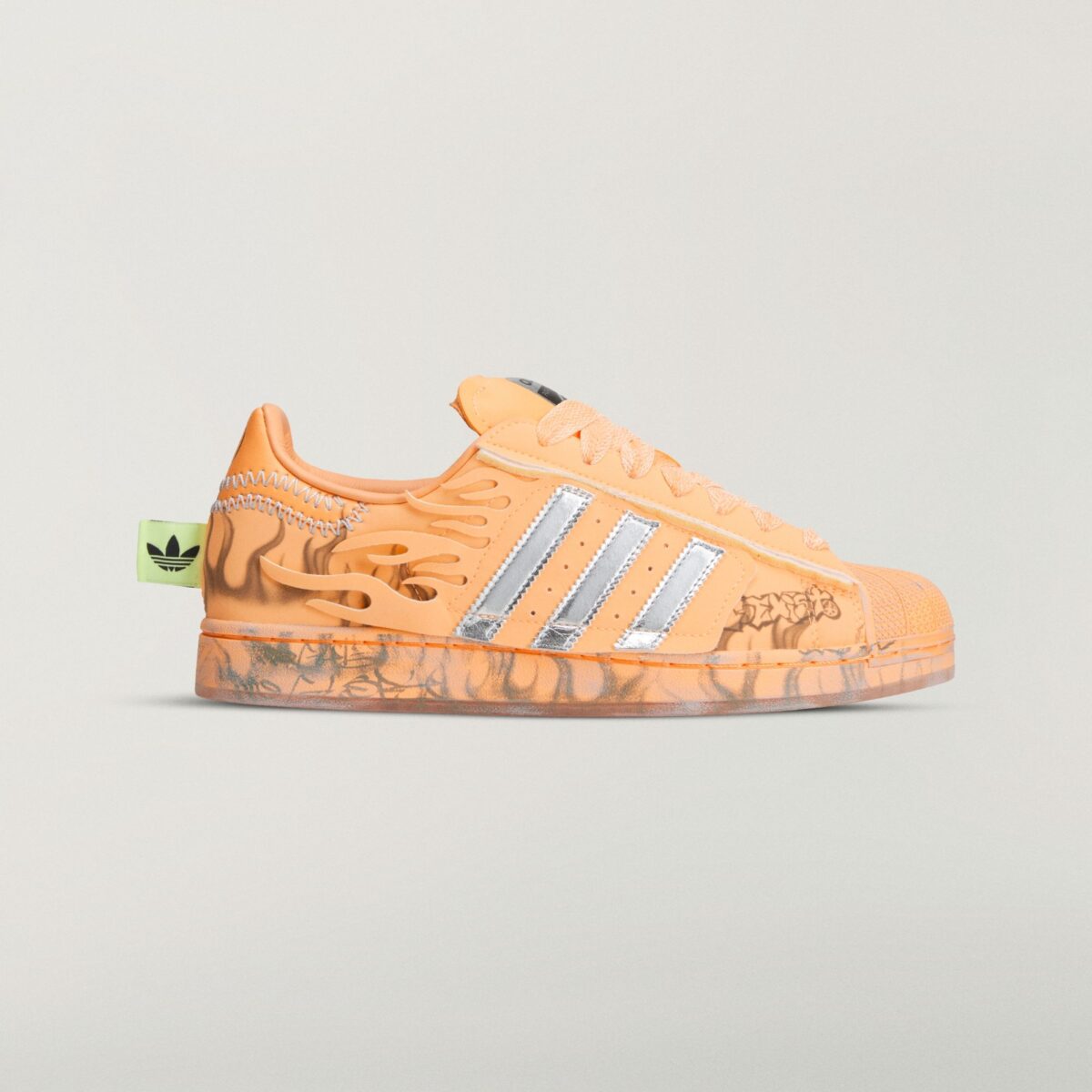 Hellstar x adidas Superstar Hazy Orange LA1501 1