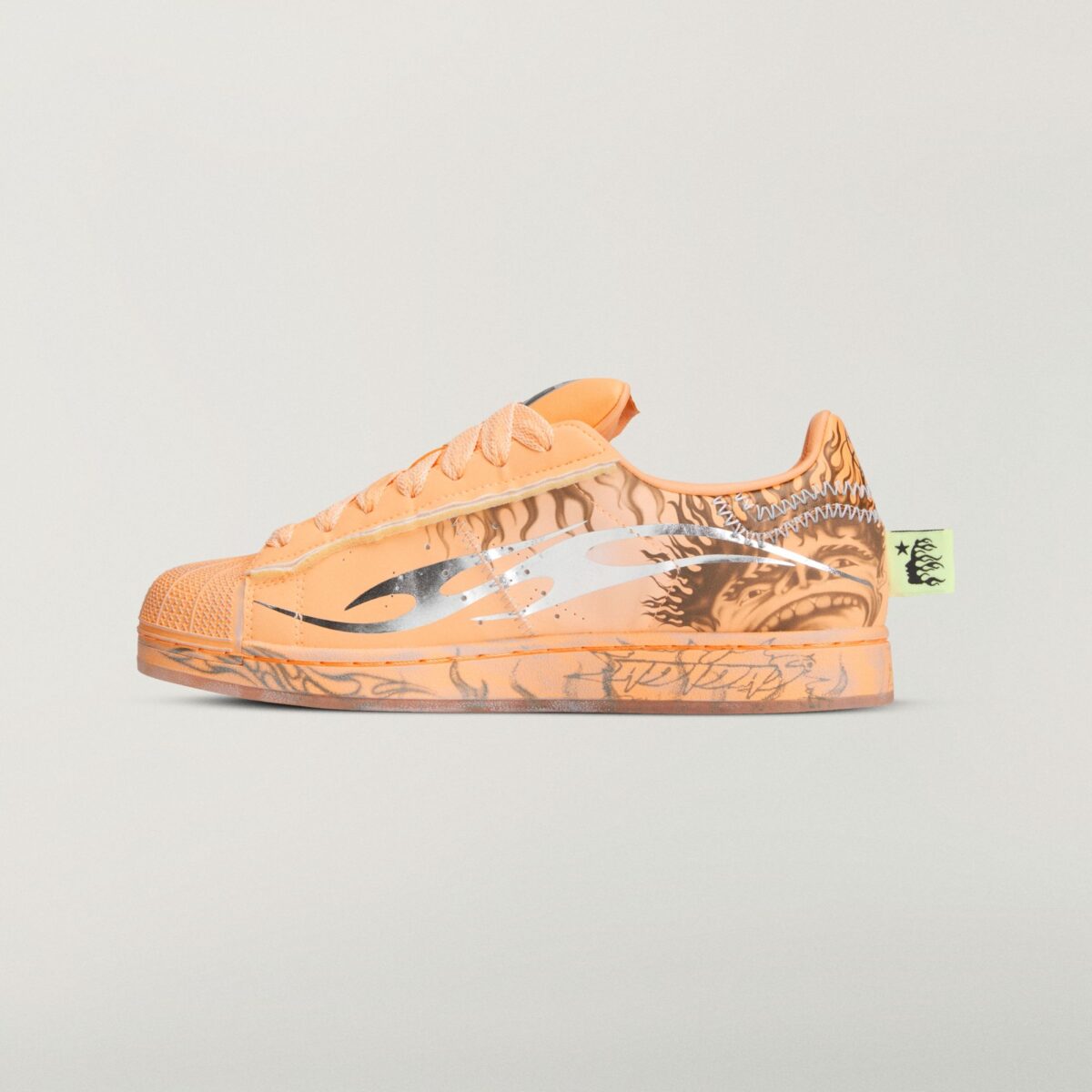 Hellstar x adidas Superstar Hazy Orange LA1501 2