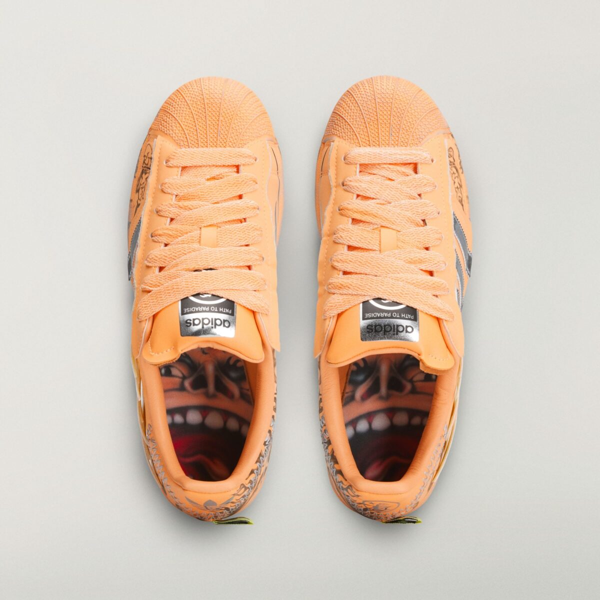 Hellstar x adidas Superstar Hazy Orange LA1501 4