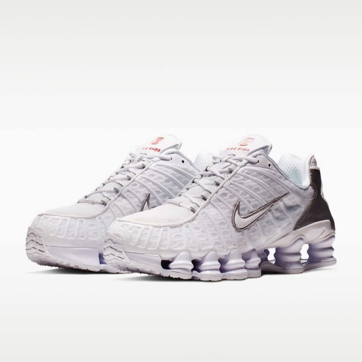 Nike Shox TL White Metallic Silver AV3595-100 4
