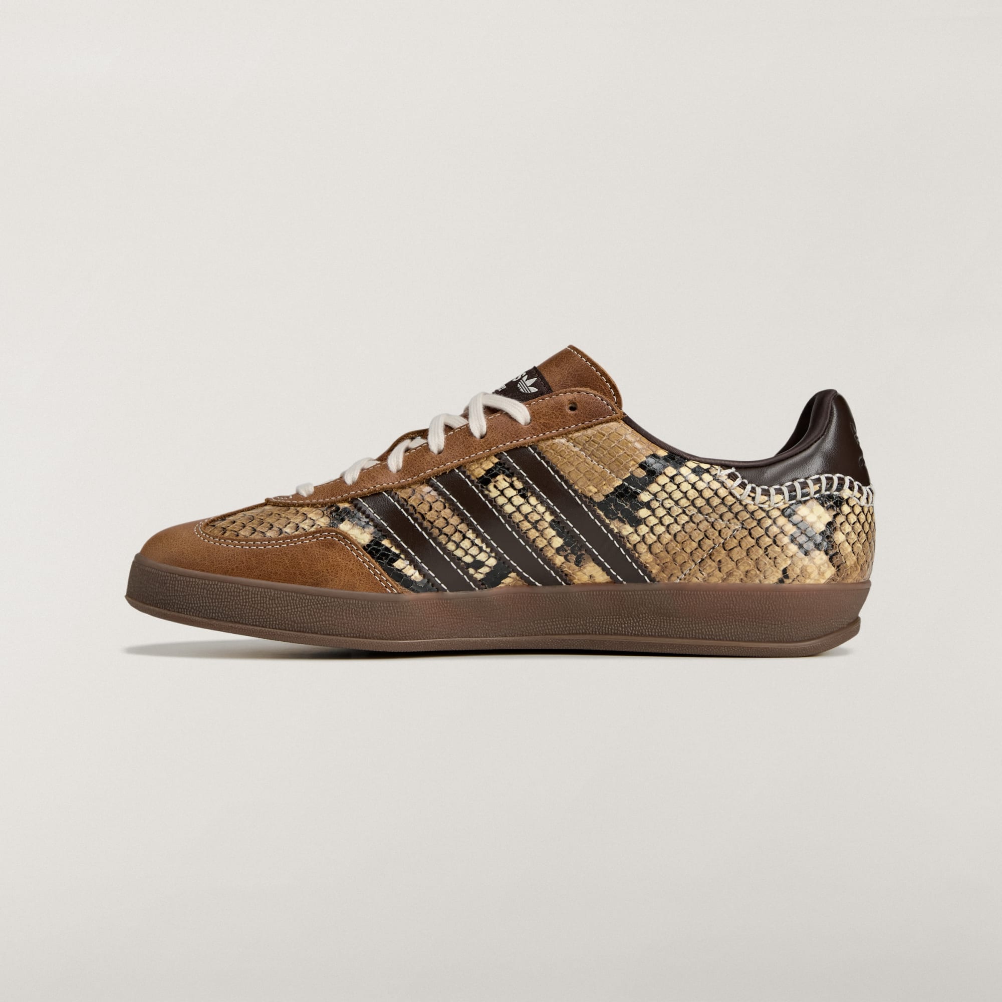 Wales Bonner x adidas Gazelle Indoor Dark Brown Snakeskin KK3641 2