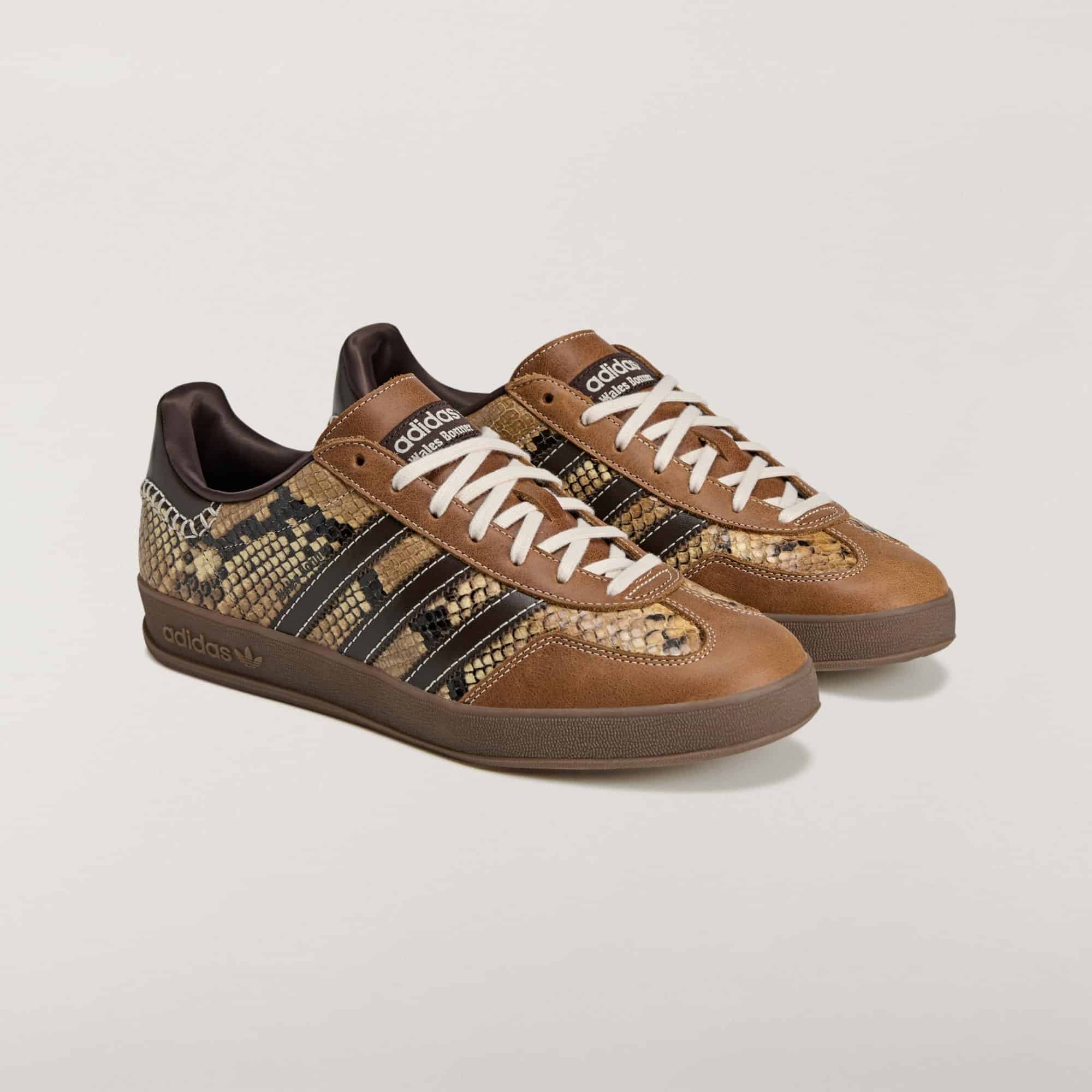 Wales Bonner x adidas Gazelle Indoor Dark Brown Snakeskin KK3641 3