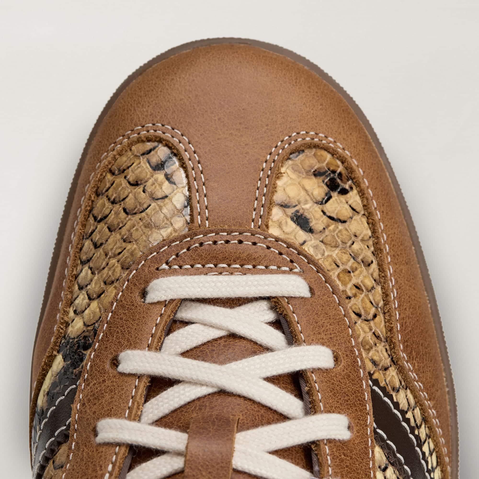 Wales Bonner x adidas Gazelle Indoor Dark Brown Snakeskin KK3641 7