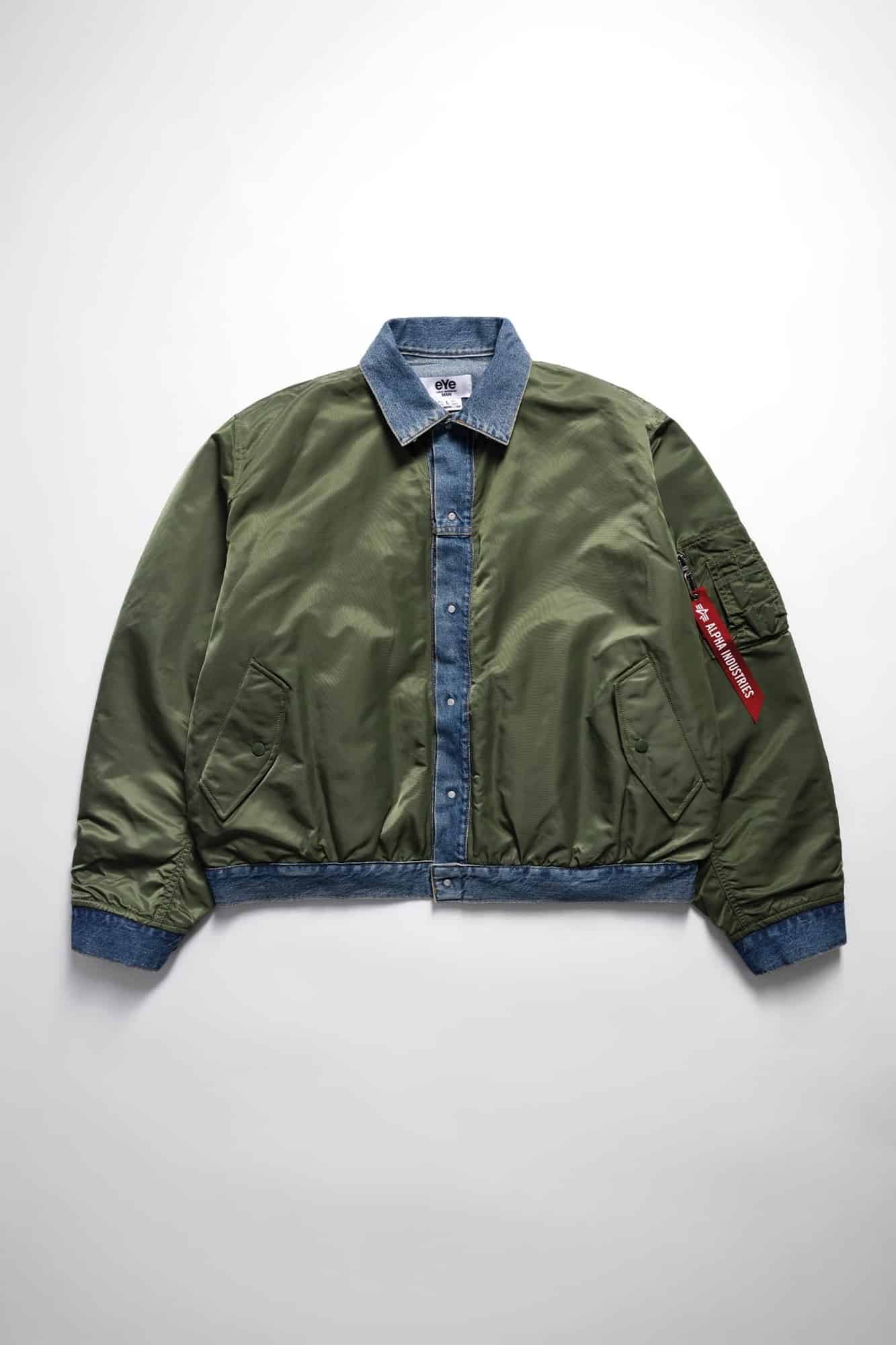 eYe Junya Watanabe MAN x Alpha Industries MA-1 Jacket Sage Green 4