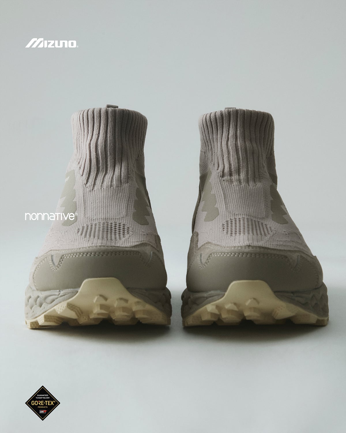 nonnative x Mizuno WAVE MUJIN LS MID GTX Vintage Khaki Summer 2026 4