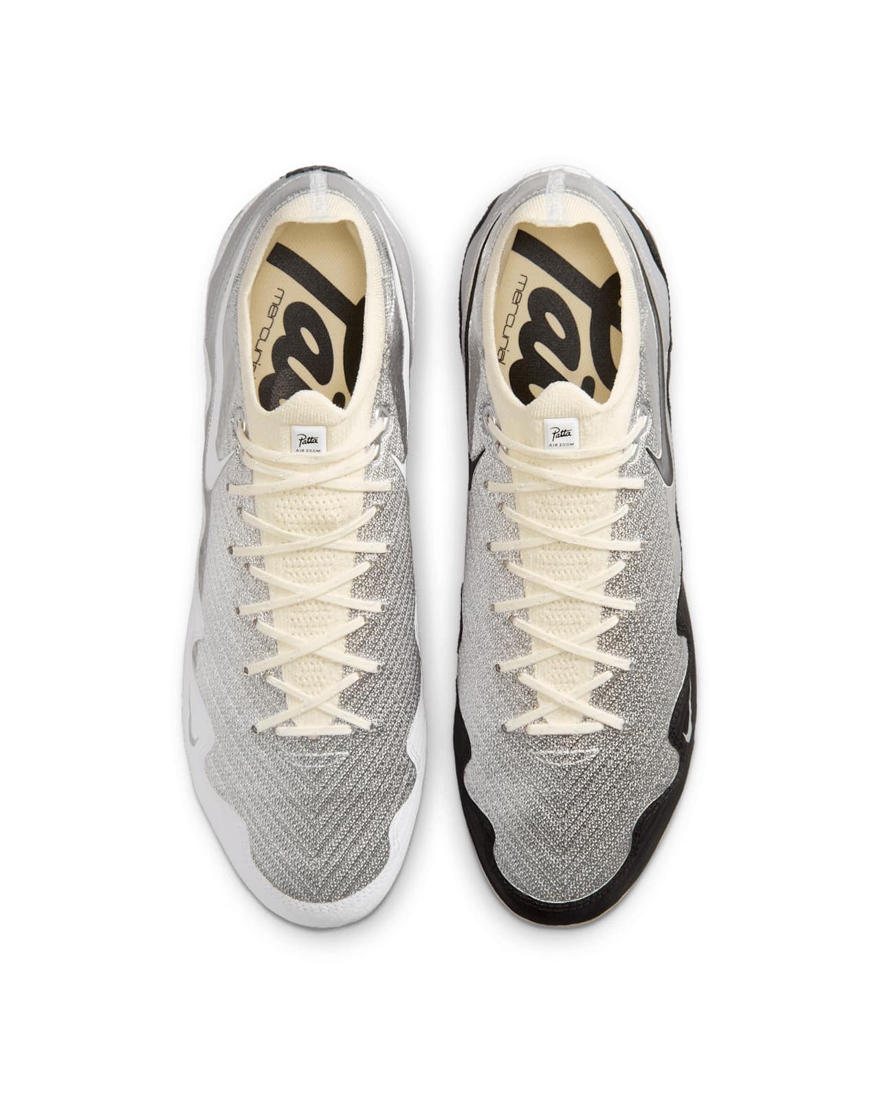 Patta x Nike Mercurial Zoom Vapor 16 Elite Metallic Silver Coconut Milk IQ3365-001 5