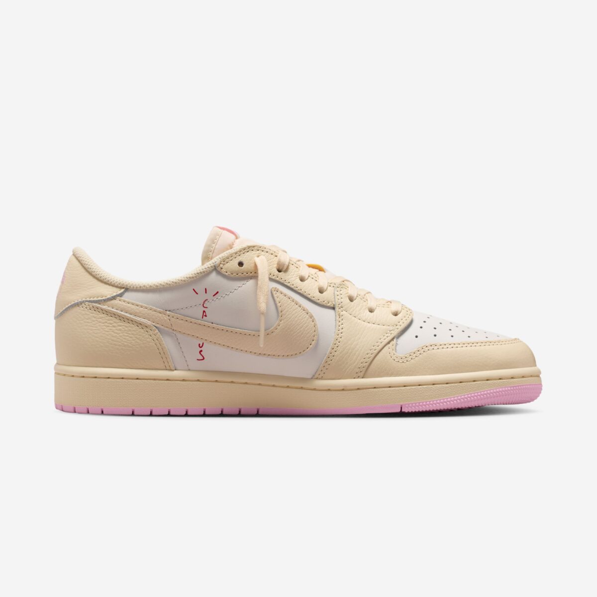 Travis Scott x Air Jordan 1 Low Shy Pink IQ7604-100 3