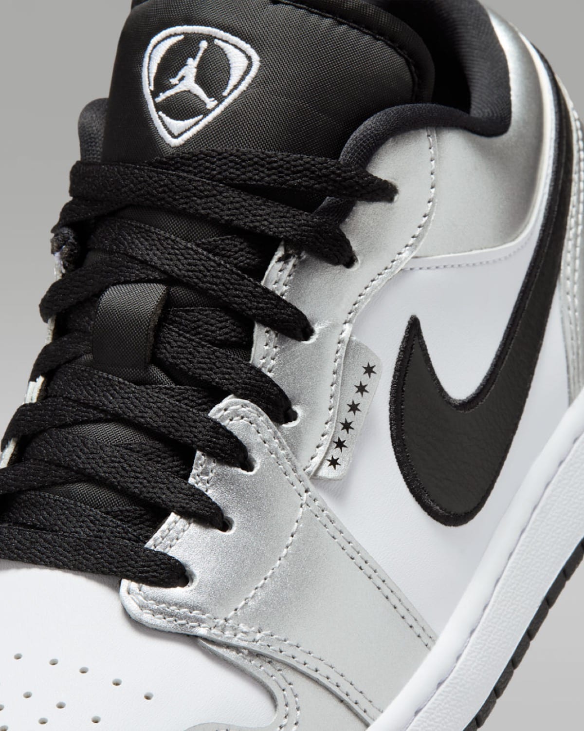 Air Jordan 1 Low Tiempo Metallic Silver IR2278-100 9