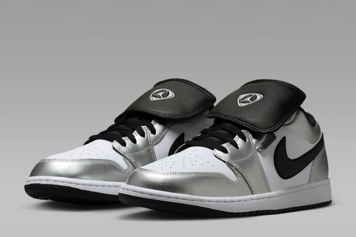 Air Jordan 1 Low „Tiempo” Metallic Silver – piłkarski charakter w koszykarskim bucie