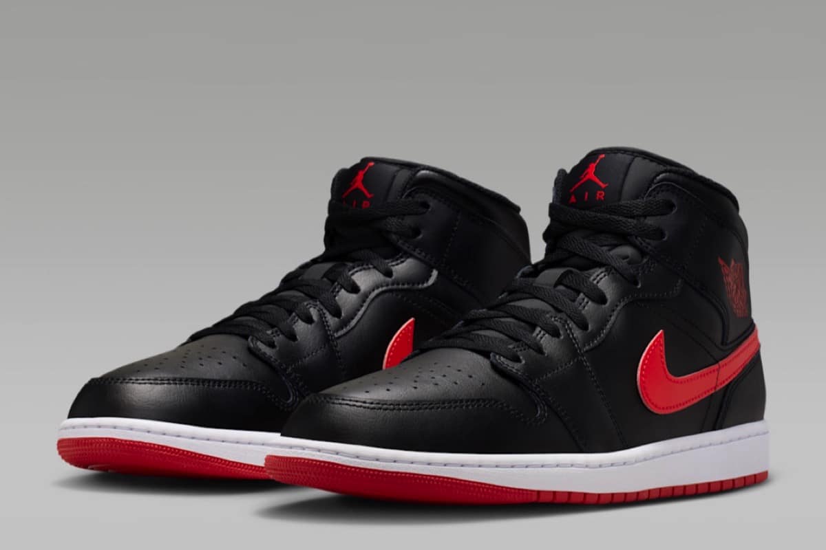 Air Jordan 1 Mid „Black / University Red” – nowa odsłona kolorów Chicago Bulls