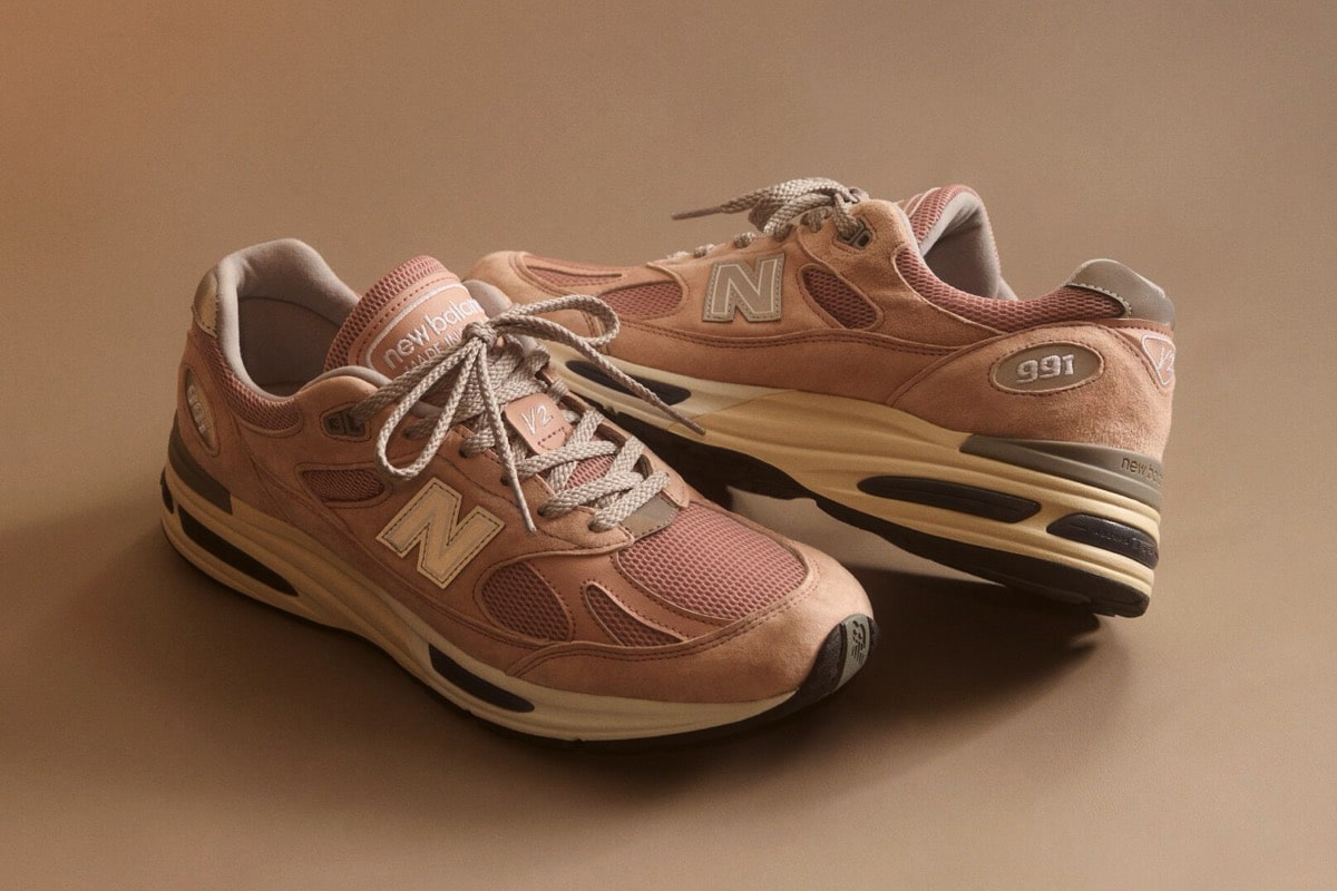 New Balance 991v2 „Mahogany Rose” – letnia kolorystyka i rzemiosło z Flimby