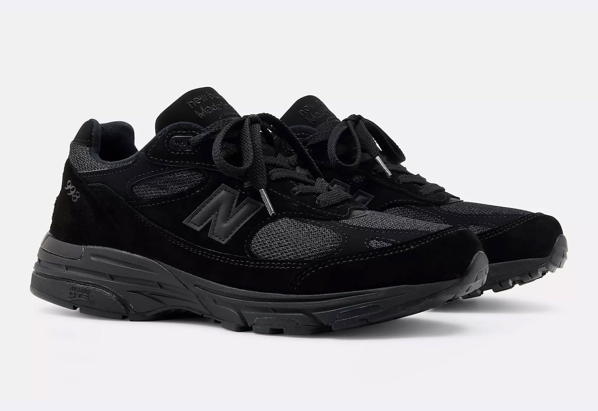 New Balance 993 Triple Black Suede U993BL 4
