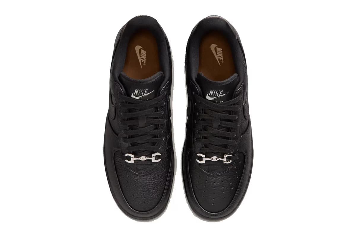Nike Air Force 1 Low Black Leather IM5754-001 5