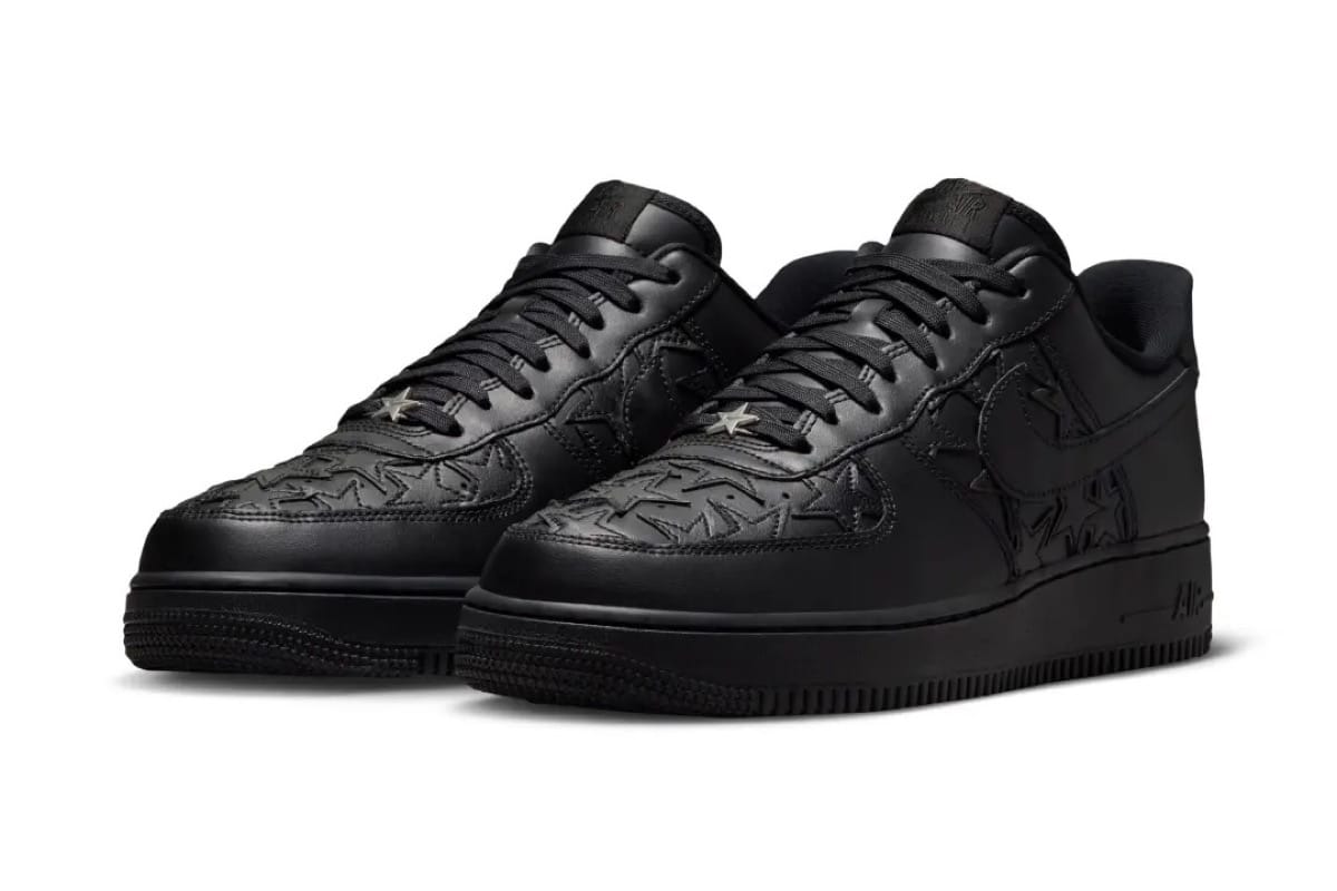 Nike Air Force 1 Low „Black Stars” – gwiazdy ukryte w czerni