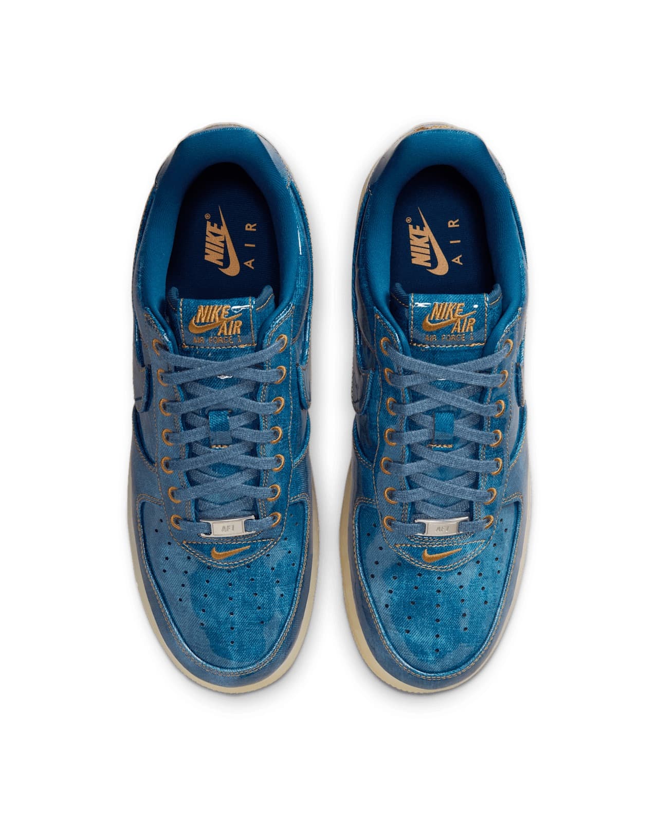 Nike Air Force 1 Low Patent Denim IM5757-400 5