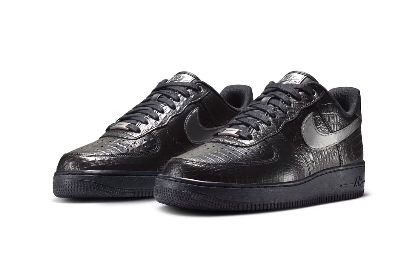 Nike Air Force 1 Low „Triple Black Croc” – klasyk zyskuje krokodylową fakturę