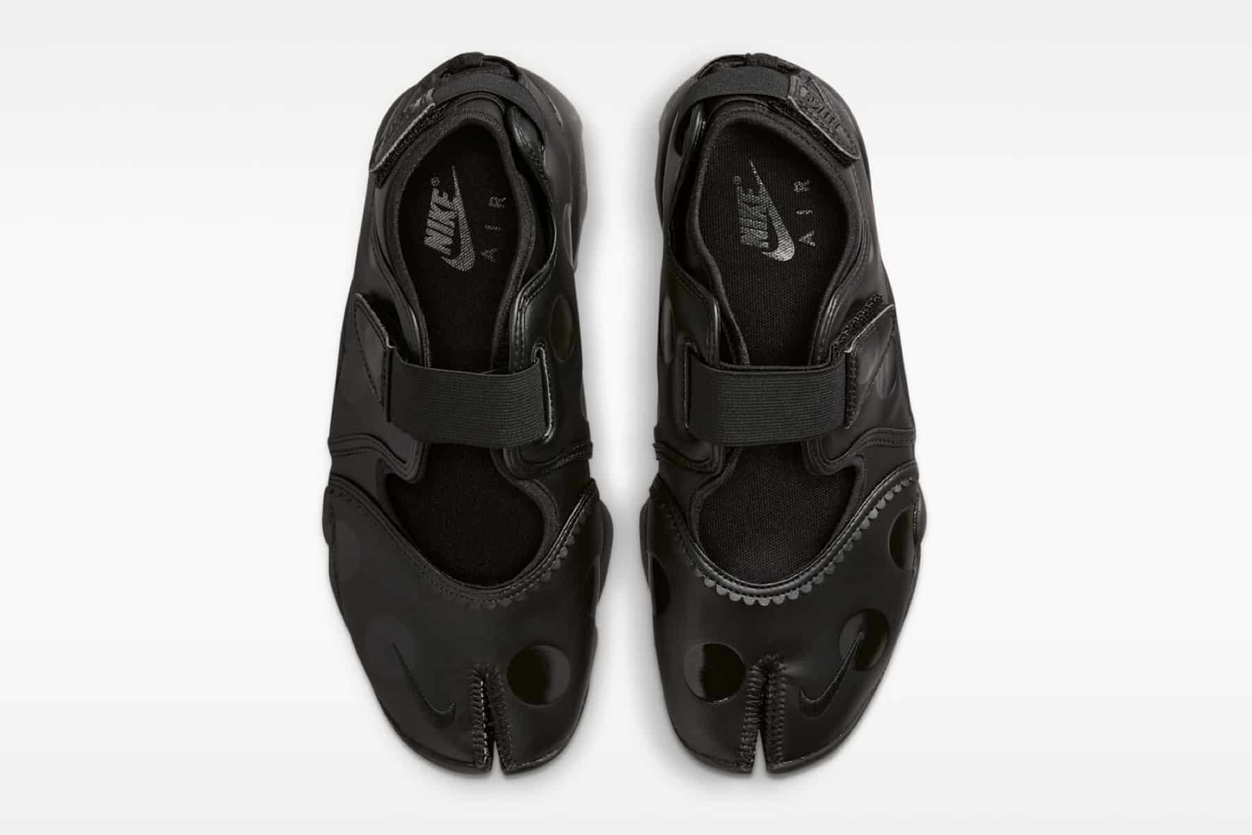 Nike Air Rift „Polka Dot Black” – grochy i czerń w kultowym modelu z rozszczepionym noskiem