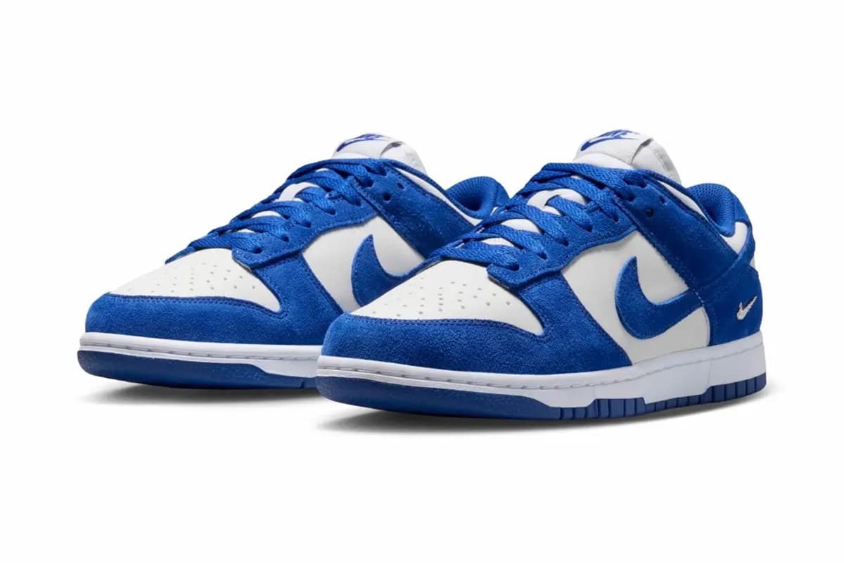 Nike Dunk Low „Old Royal” z mini Swooshem na pięcie