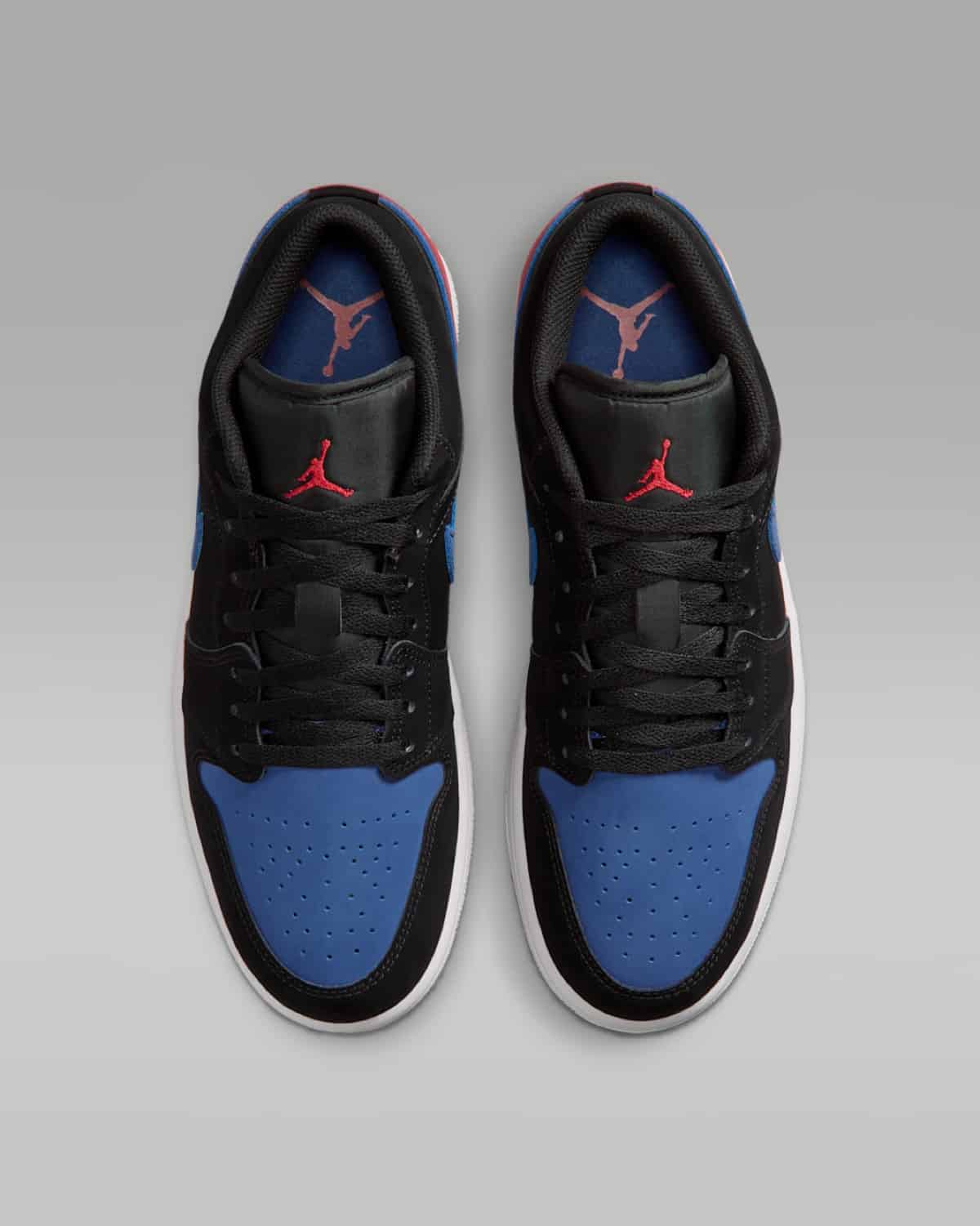 Air Jordan 1 Low Black True Blue Varsity Red 553558-049 5