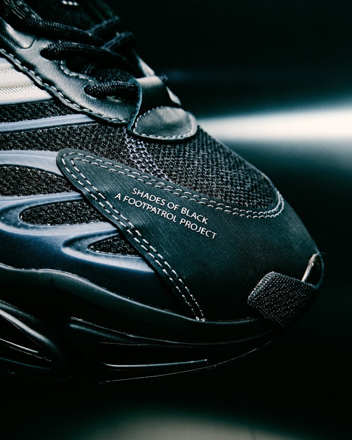 Footpatrol x adidas Megaride AG Shades of Black Fall 2026 10