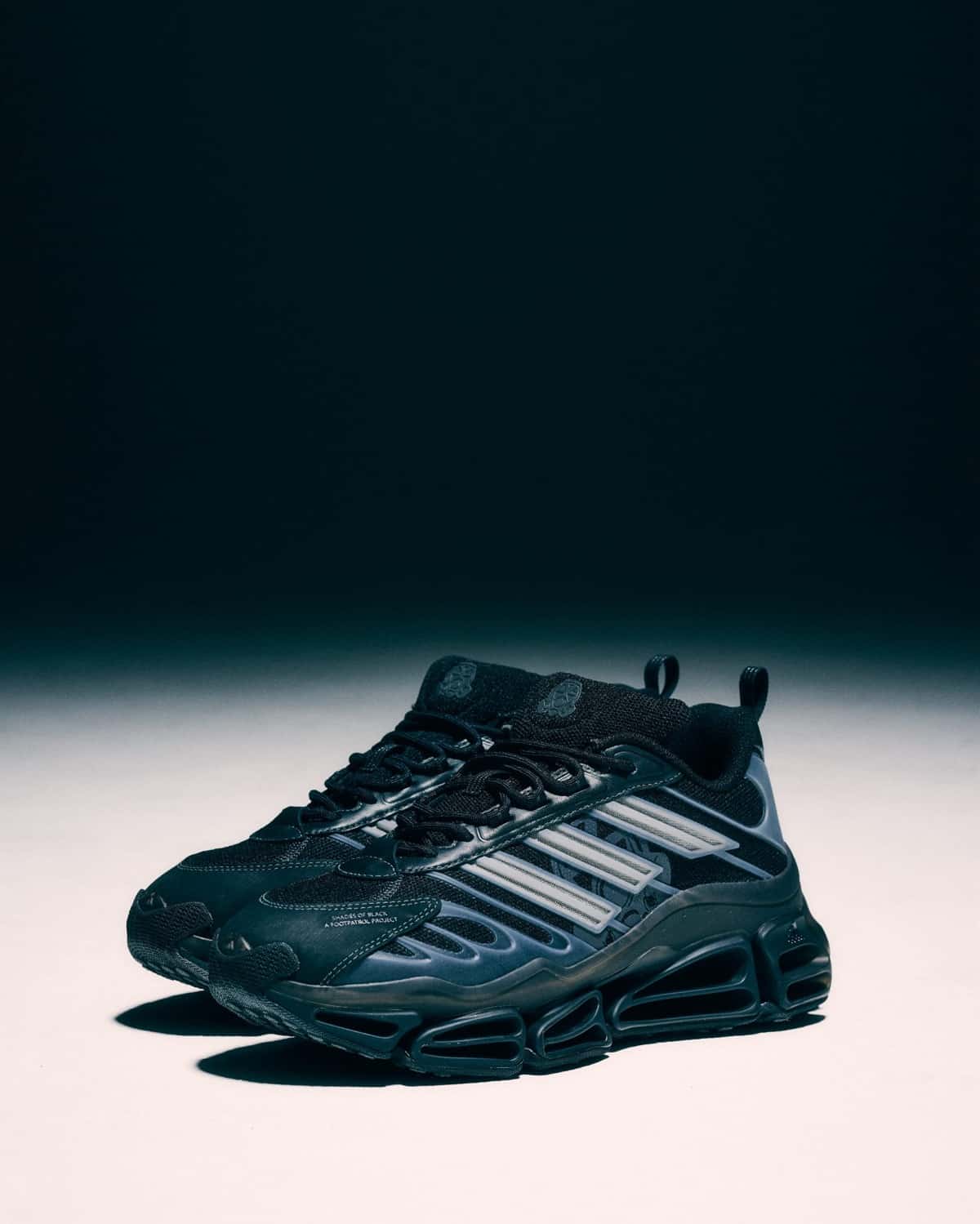 Footpatrol x adidas Megaride AG Shades of Black Fall 2026 3