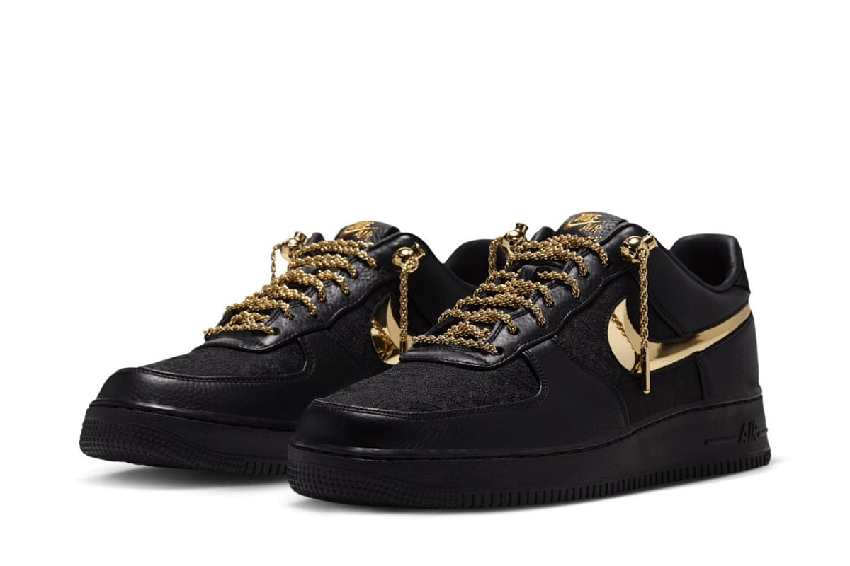 Victor Solomon x Nike Air Force 1 Low „Black” – trofeum w czerni i złocie