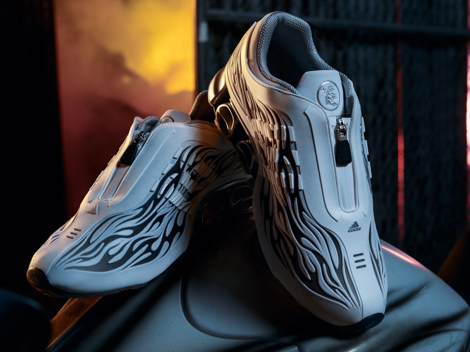 Hellstar x adidas MEGARIDE S2 Cloud White Black KH8086 1