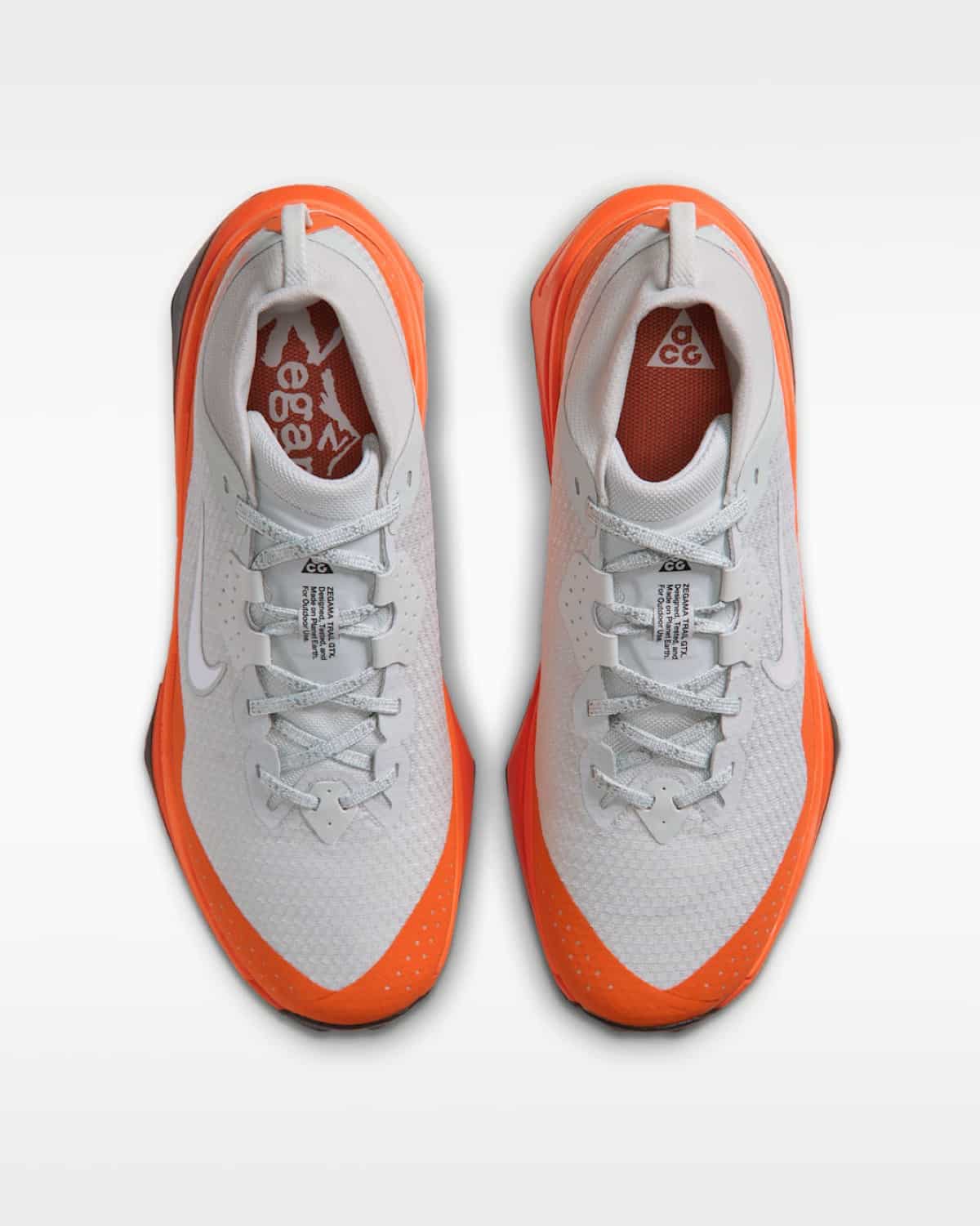 Nike ACG Zegama Trail GORE-TEX Light Silver Safety Orange IO7932-001 5