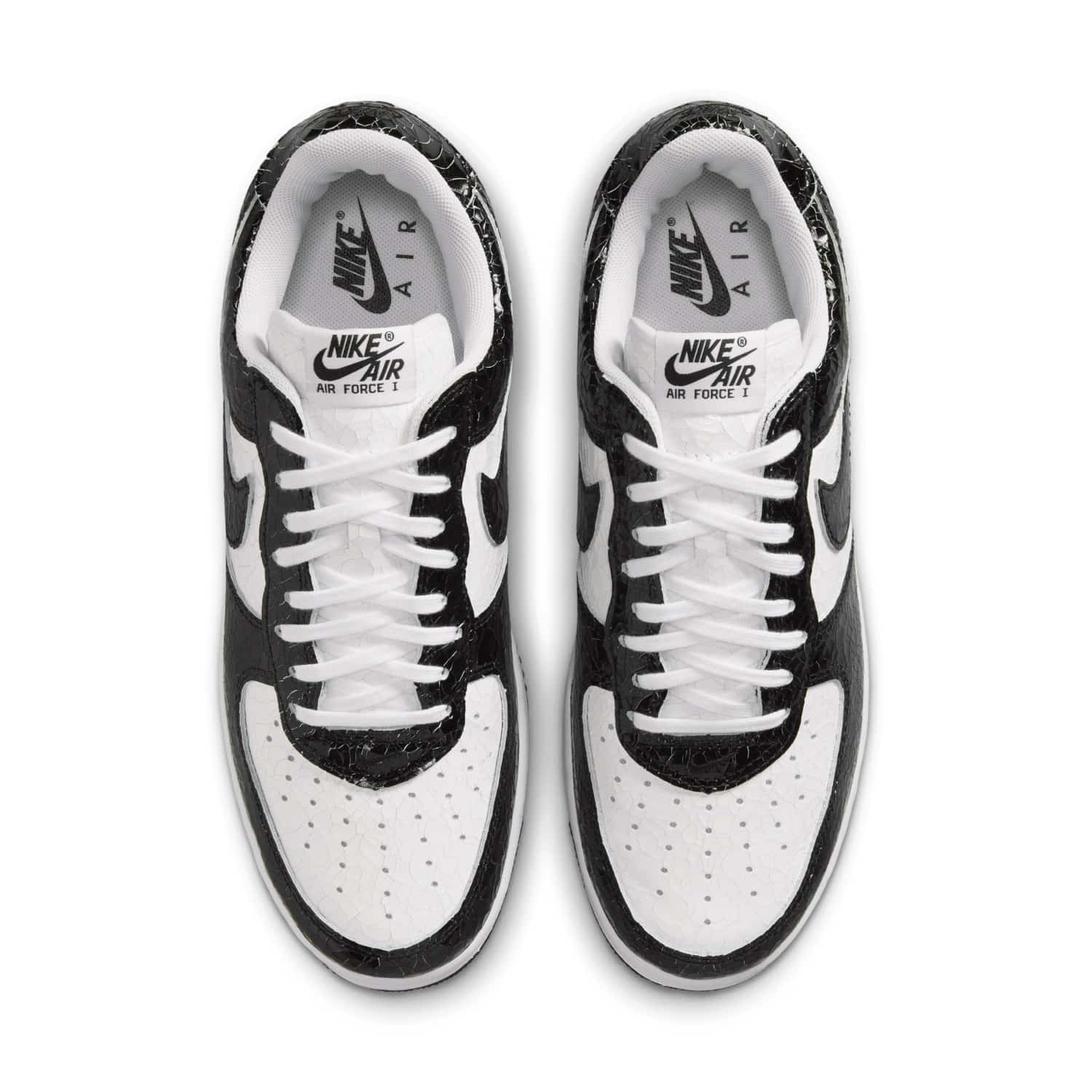 Nike Air Force 1 Low 01 Cracked Leather Black White JA0248-300 5