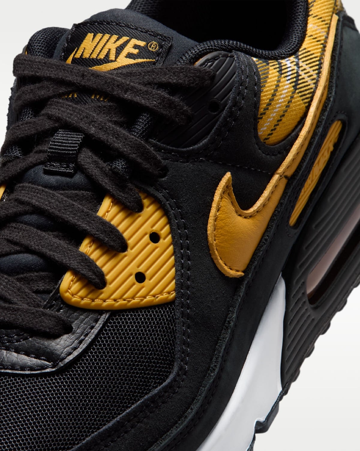 Nike Air Max 90 Yellow Plaid IR5598-001 7