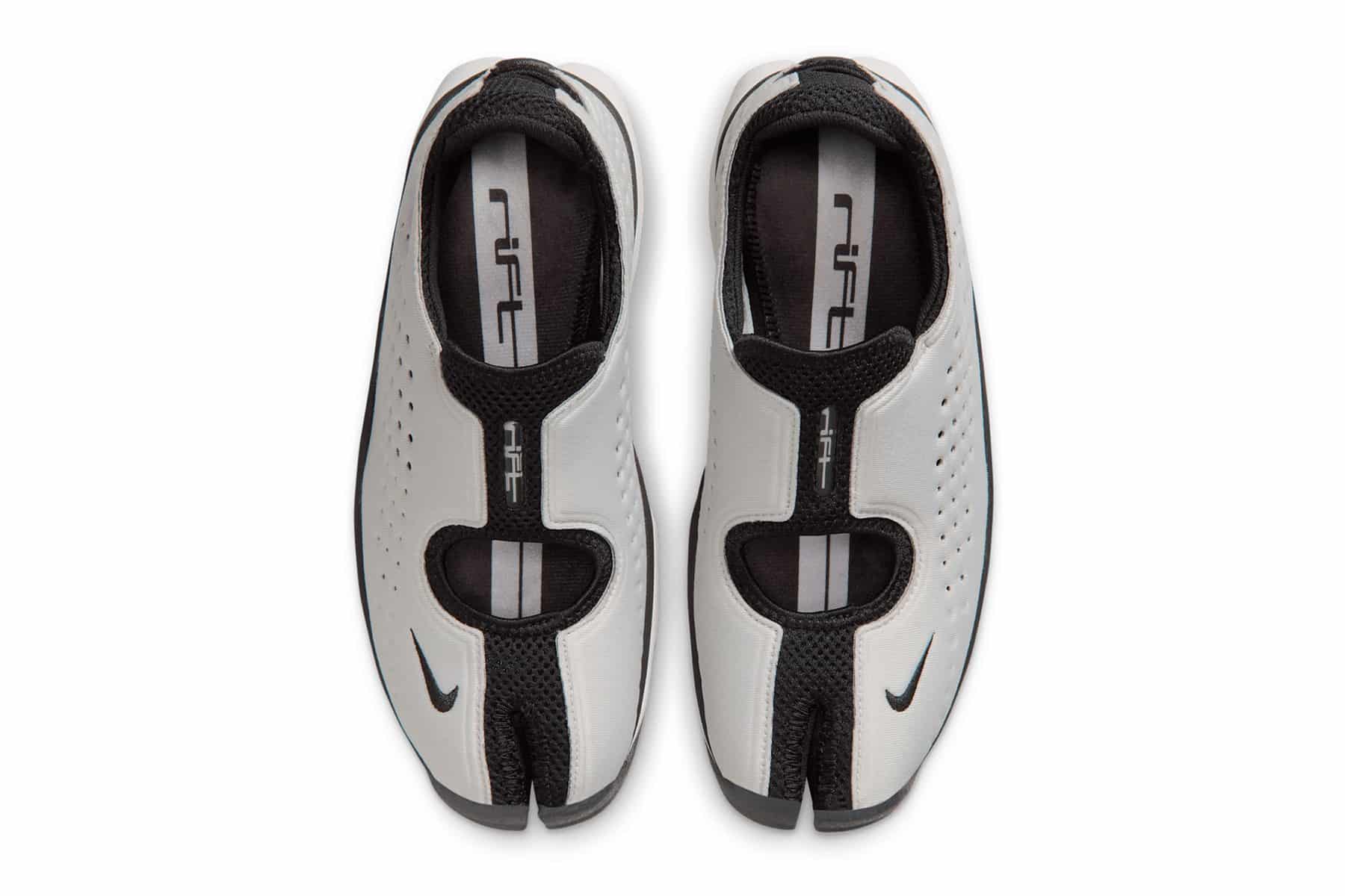 Nike Rift 2 – powrót unikatowej sylwetki w kolorystyce „Black / Metallic Silver”