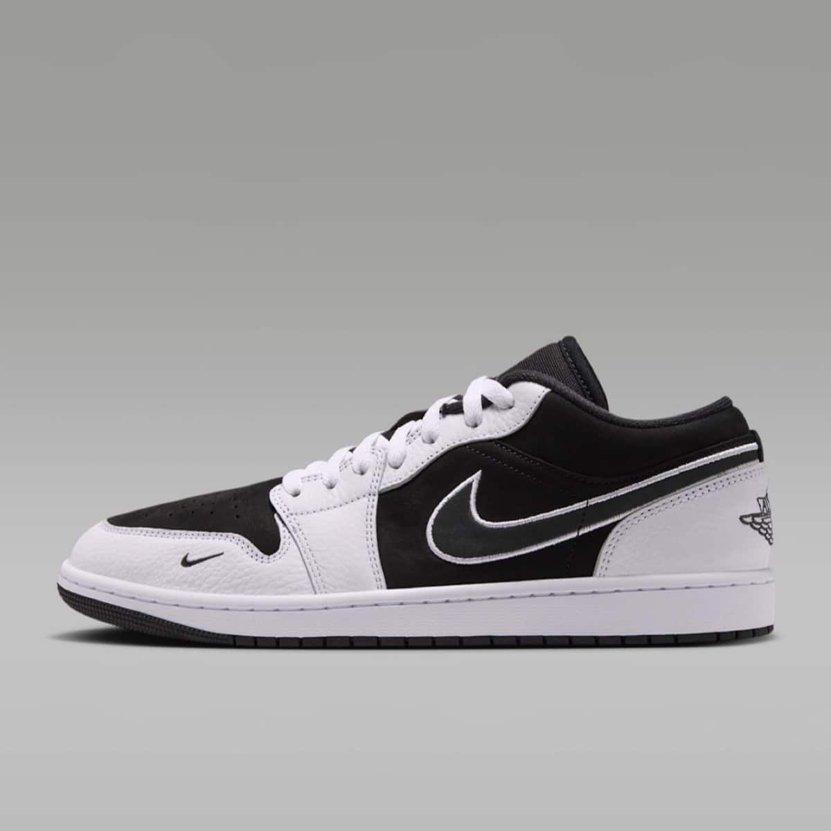 Air Jordan 1 Low Suede Black White IX6983-001 2