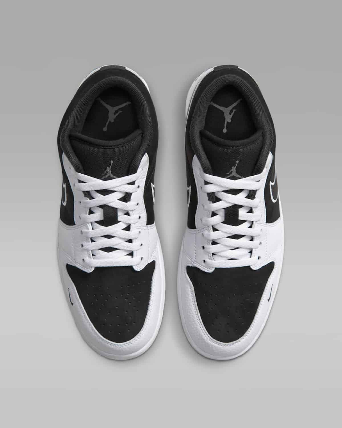 Air Jordan 1 Low Suede Black White IX6983-001 5