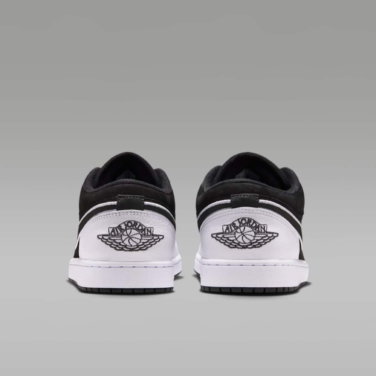 Air Jordan 1 Low Suede Black White IX6983-001 6