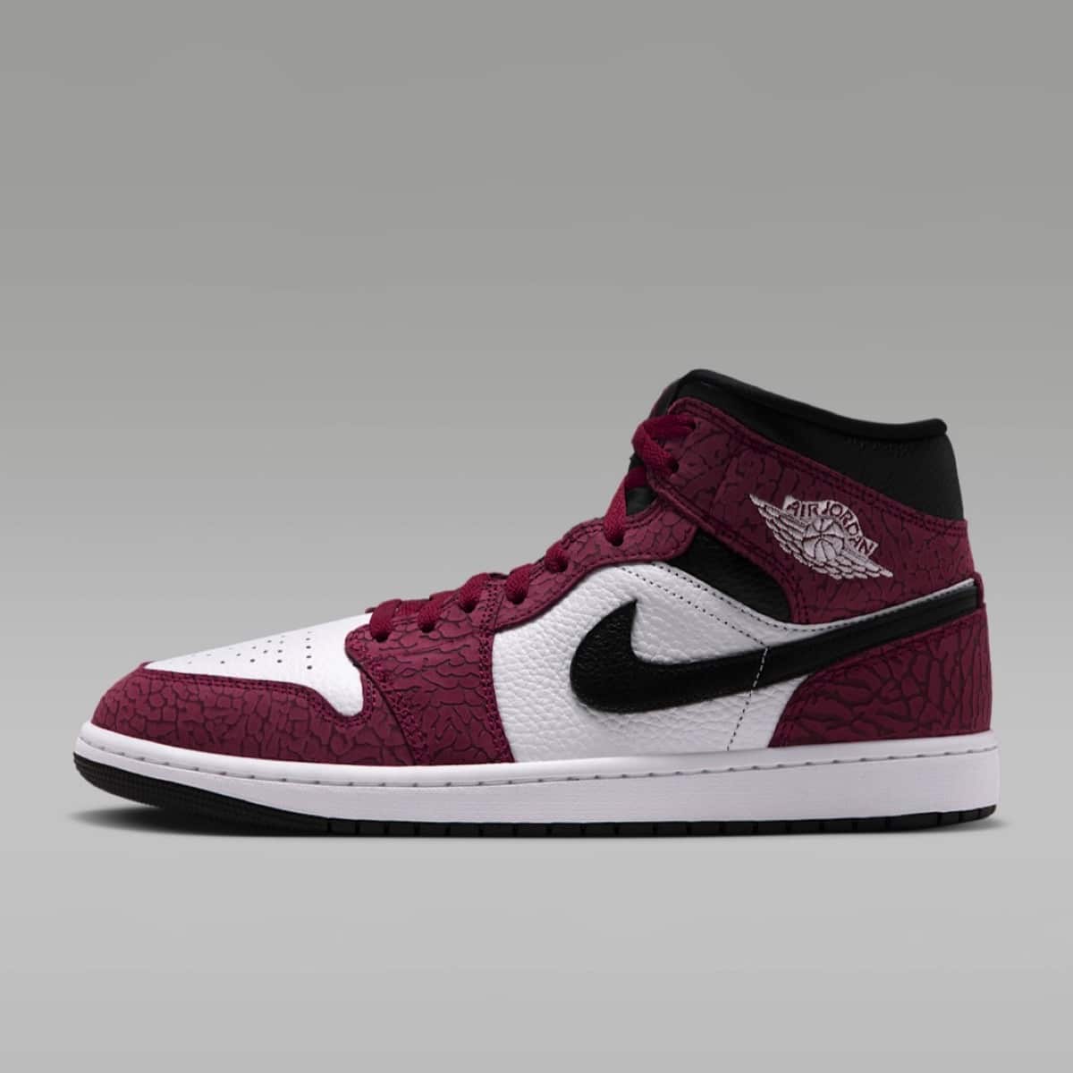 Air Jordan 1 Mid Red Elephant Print IQ5493-600 2
