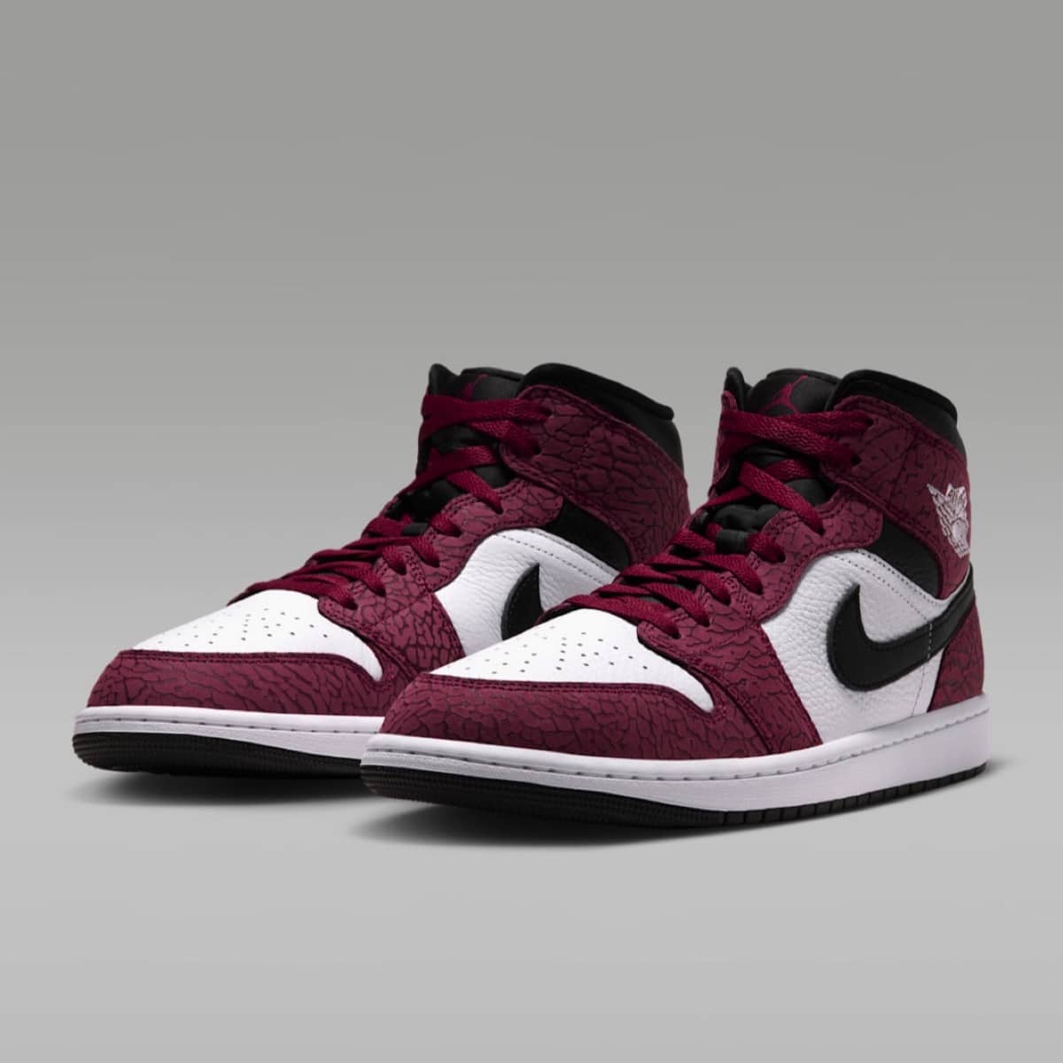 Air Jordan 1 Mid Red Elephant Print IQ5493-600 4